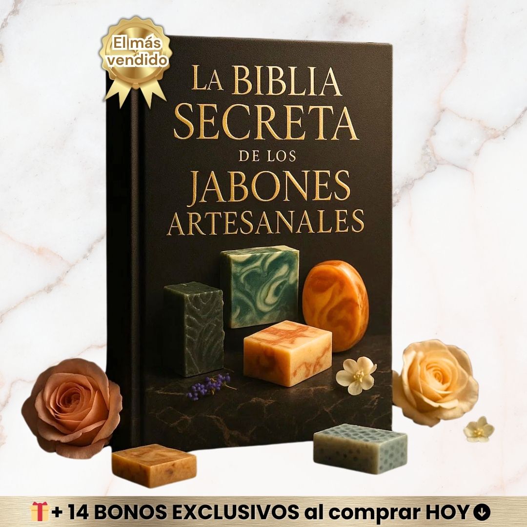 ✨La Biblia Secreta de los Jabones Artesanales + 14 BONOS🎁