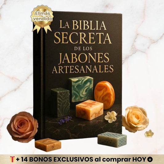 ✨La Biblia Secreta de los Jabones Artesanales + 14 BONOS🎁